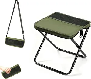 Mini Foldable Outdoor Stool Heavy Duty Fold Up Camping Chair Portable Travel Seat for Concert Picnic Fishing