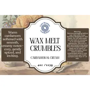 Cardamom & Cream Wax Melt Crumble