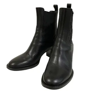 Pre-owned FENDI Calfskin Small Leather Goods Calligraphy Leather Ankle Boots