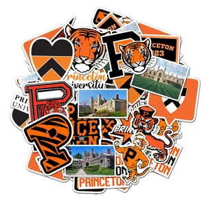 Princeton University Pack 20 PCS Stickers Prited Meme Funny Graphic Waterproof Stickers Pack, Decorative Car Wall Bottle PC Book Vinyl Stickers Decal