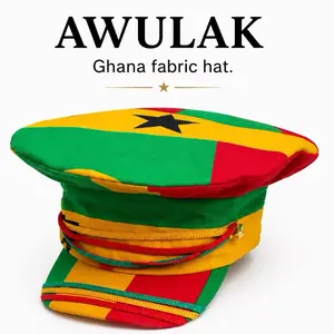 Ghana fabric hat