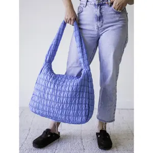 Puffer Tote - Royal Blue