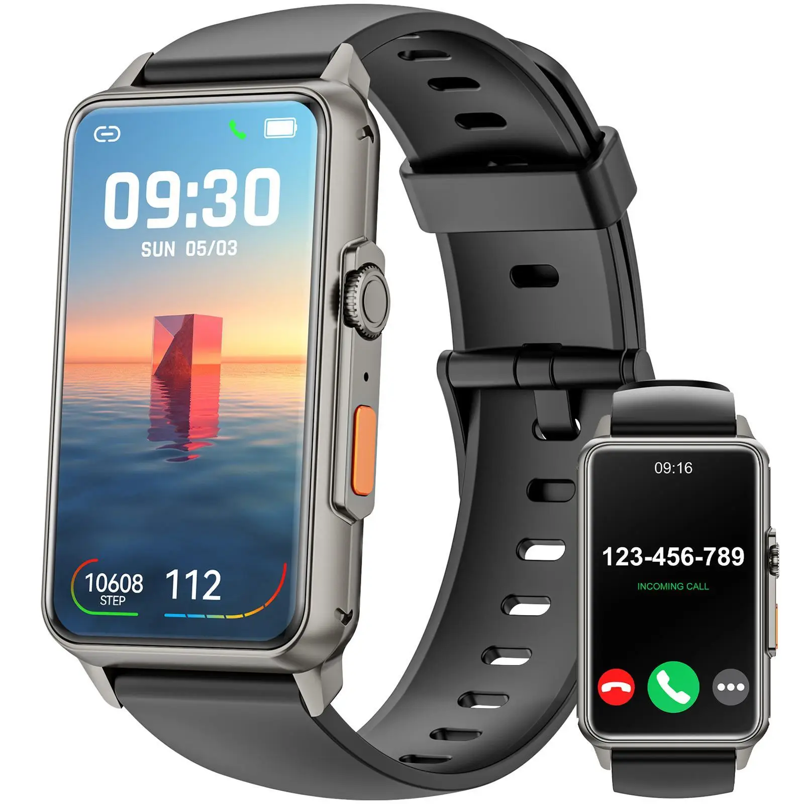 Smartwatch Compatible with Iphone Android Smartphone, Multi-function Fitness Watch, Fashion Waterproof Fitness Tracker, Outdoor Sports Watch, Wearable