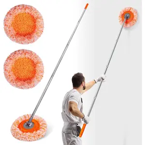 Wall Mop, Primium 68" Wall Cleaner, High-Quality Baseboard Cleaner, Professional-Grade Baseboard Cleaner Tool with Handle,  Quality Dust Mop, Efficient cleaning tools
