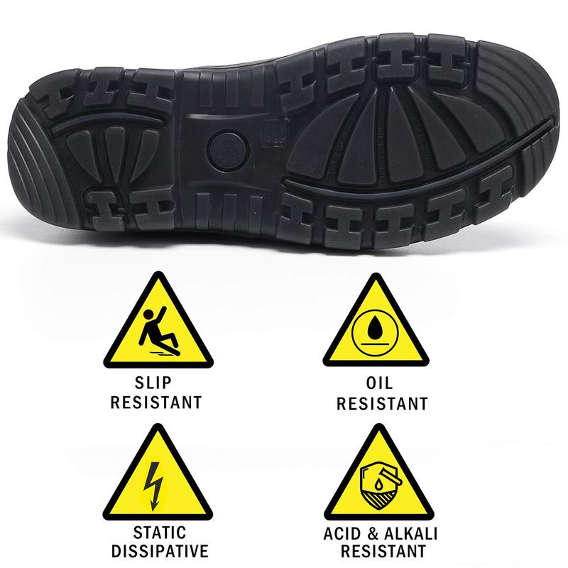 Men's Soft / Steel Toe Slip on Waterproof Slip Resistant Anti-puncture Work Boots