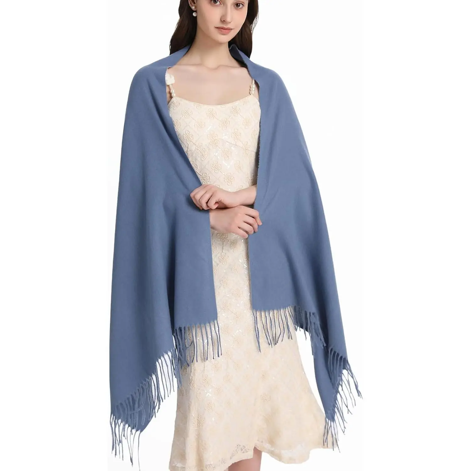 Pashmina Shawl and Wraps for Evening Dresses Resemble Cashmere Scarf for  Women Wedding Winter Warm Shawls - TikTok Shop