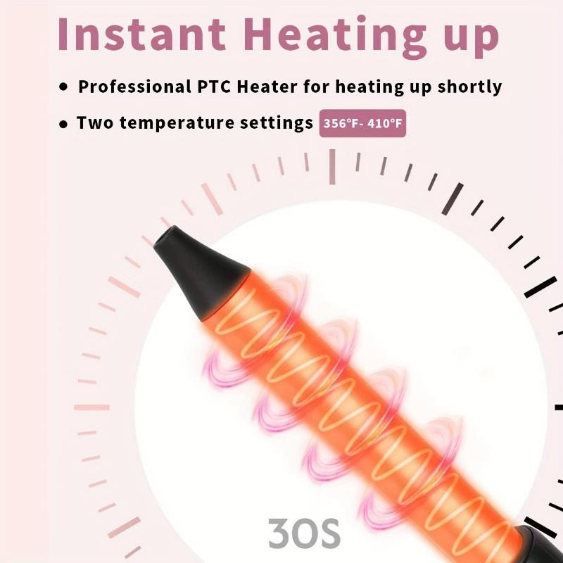 6in 1 Curling Iron, 3 Barrel Curling Iron Set with Curling Brush (1.5inch) And 5 Interchangeable Ceramic Curling Wand(0.35"-1.25"), Curling Hair, Salonquality Curls, Hair Styling Tool, Sleek Design, Professional Curling Wand, Ceramic Coated