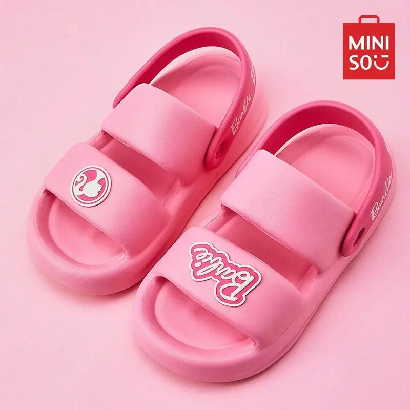 [Spring Special] Miniso Barbie Daylight Glitter Collection Sandals,Halloween Breathable Comfortable Toe Thong Sandals for Beach Back To School, Fashion All-match Sandals for Daily Wear. Women Girl  springtok,cozyvibes