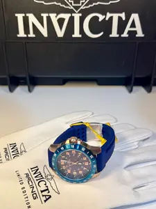 Invicta Mens Pro Diver 45mm Nautical Rose Gold Blue Quartz Watch 40001 New