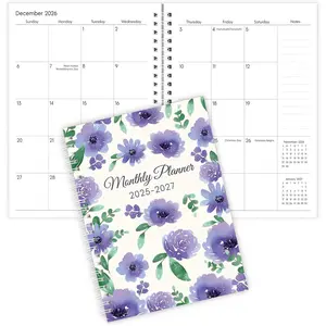 Monthly Planner 2025-2027, Monthly Calendar July 2025 - December 2027, A5 Planner 2025-2026 with Coil, 5.9'' x 8.4'',  for Office School Supplies Organizing Planning -