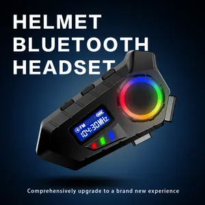 2026 new smart motorcycle helmet headset, built-in microphone and speaker, waterproof and sweat-proof, FM function, suitable for all helmets
