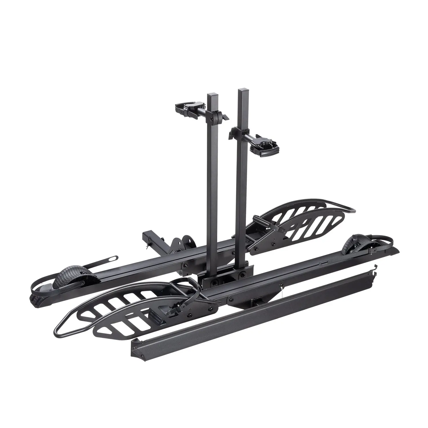 Hitch 2-Bike Rack with Ramp Mate R, 200 lbs Capacity E-Bike Carrier for Cars Trucks SUVs Minivans RV, 5’’ Fat Tire Electric Bicycle 2'' Receiver