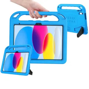 Menzo iPad Case Lightweight Handheld Tablet Cover with Screen Protector, Durable Handle Stand Protective Cover