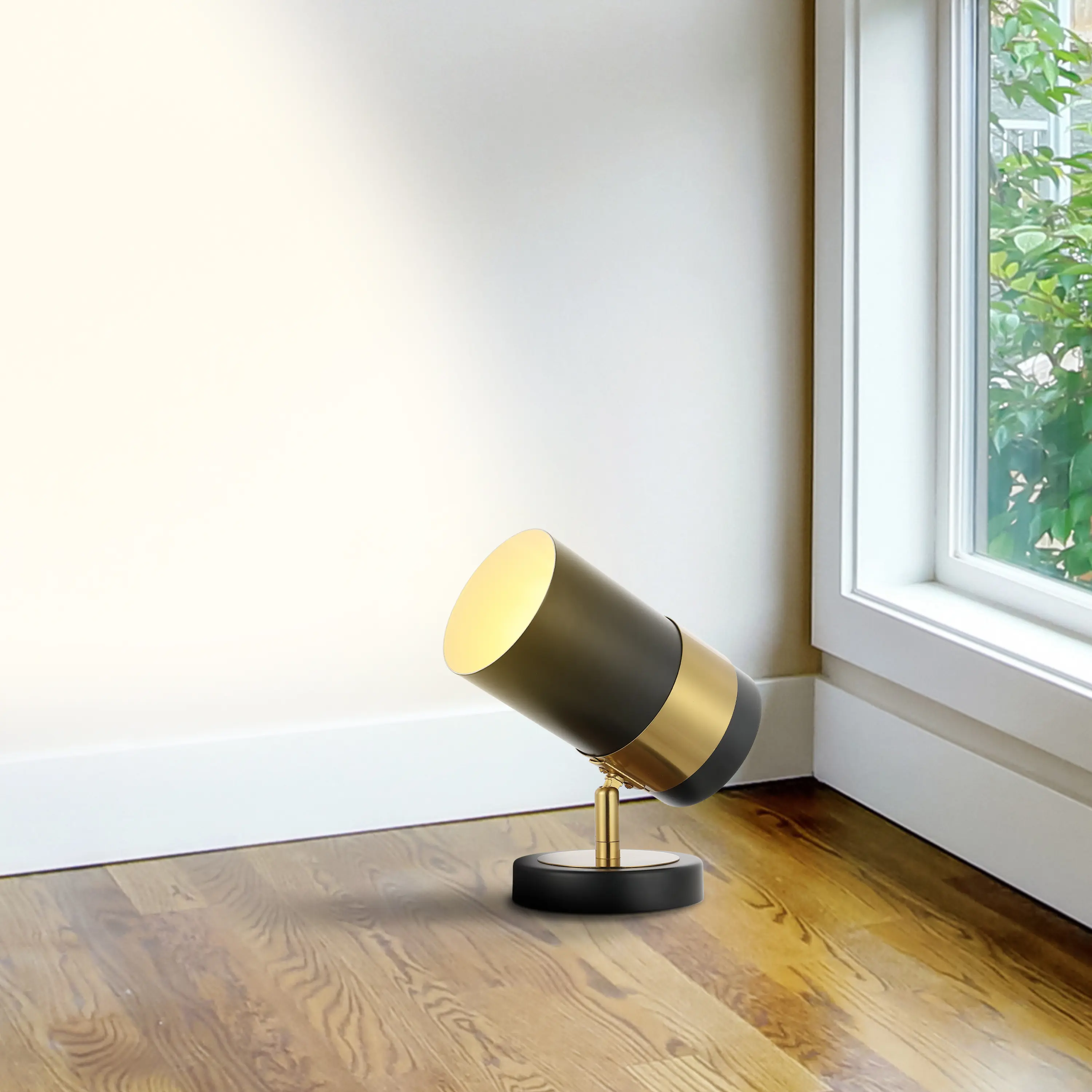 JONATHAN Y Astra Modern Industrial Iron Adjustable Indoor LED Floor Spotlight - Indoor Lighting, Home Decor Light for Living Room, Bedroom, Office