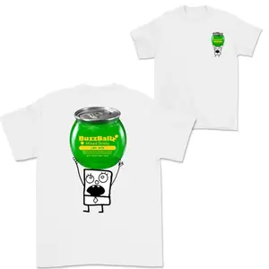 Doodlebob Buzzball 2 Sided T-shirt, Funny Drinking T-shirt, Summer Shirt, Unisex  T-shirt, For Men, For Women, Gift For All Menswear Top