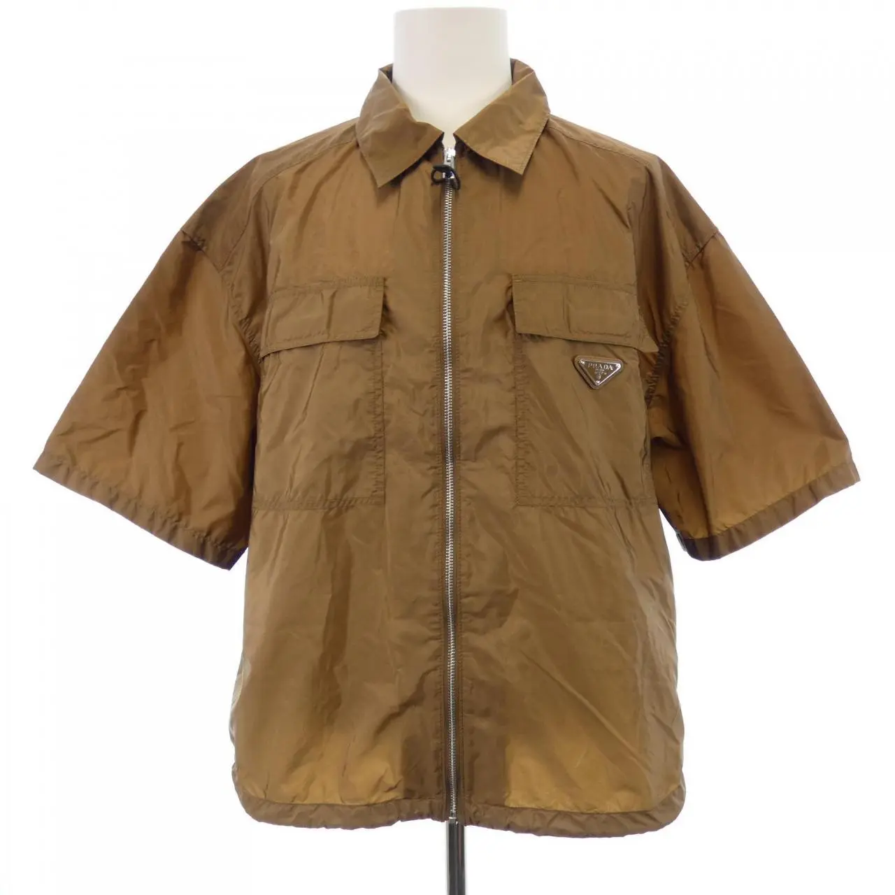 Pre-owned PRADA Nylon Small Leather Goods Re Short Sleeve Shirt