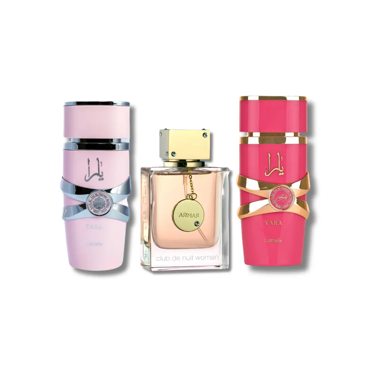 Women Combo Set Lattafa Yara & Yara Candy 3.4fl.oz & Armaf CDN Women EDP 3.6fl.oz