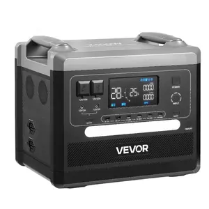 Portable Power Station, 2400W 2160Wh Power Station Solar Generator with 10 Output Ports Adjustable Input Power, Expandable LiFePO4 Battery Backup for Home Camping RV (Solar Panel NOT Included)