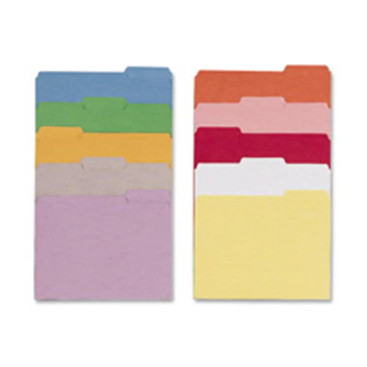 Smead Manufacturing Company SMD17434 Office File Folder - 1/3 Cut Assorted Tabs, 11 Point Colored, 0.33 AST, 2-Ply, Legal Size, Lavender
