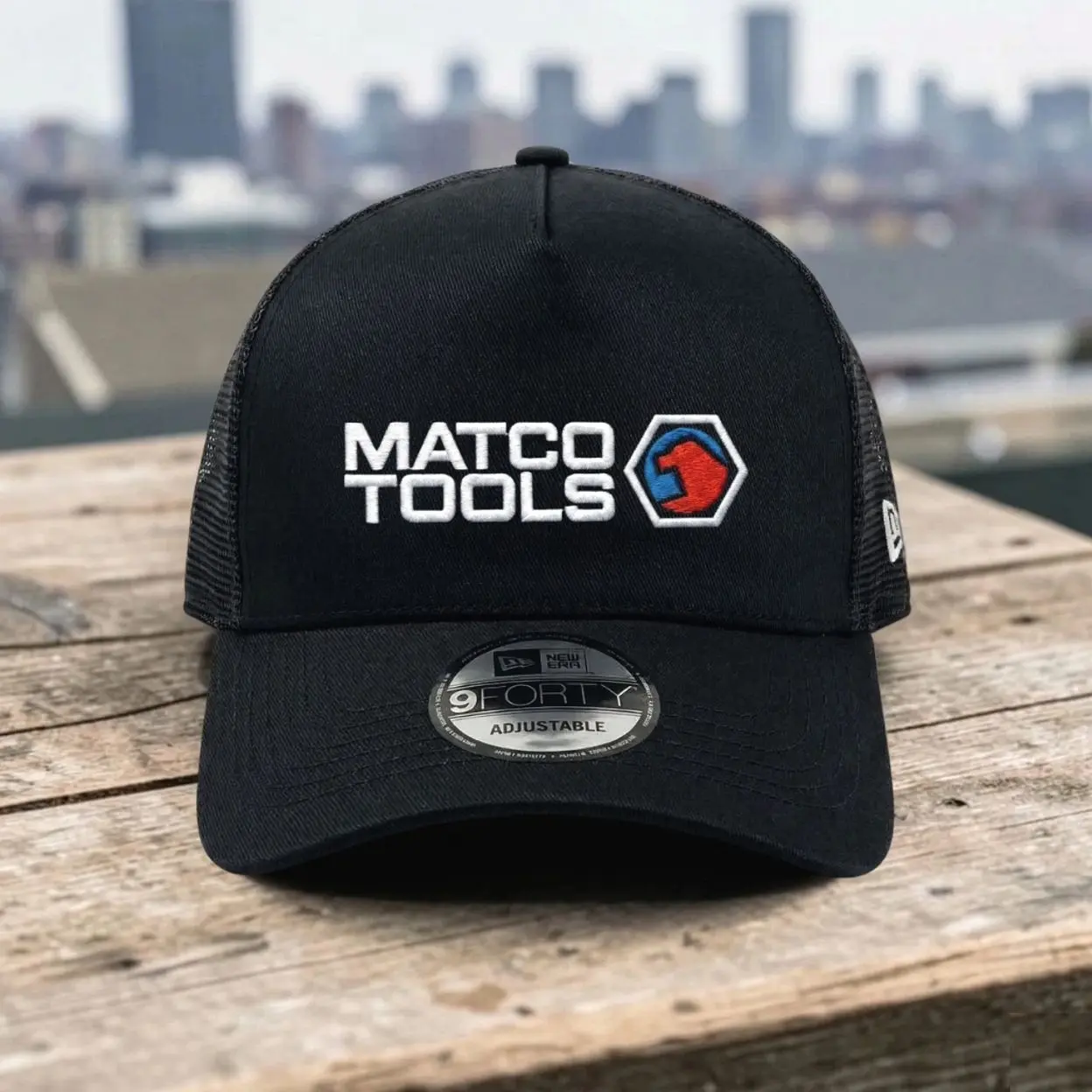 Matco Tools Embroidered Logo Trucker Hat Black Mesh Adjustable Cap