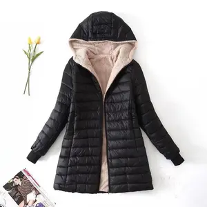 Zipper fluffy hooded jacket, autumn and winter casual warm long sleeved jacket, women's top, women's jacket styles