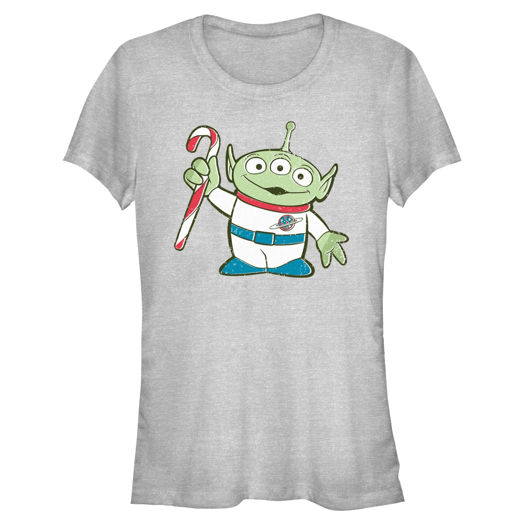 Juniors Womens Toy Story Alien And Candy Cane T Shirt