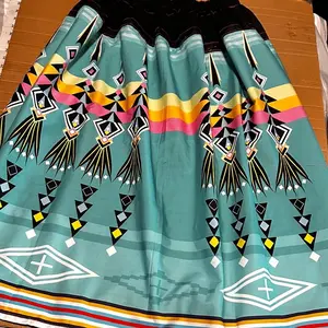 Custom art fabric ribbon skirt