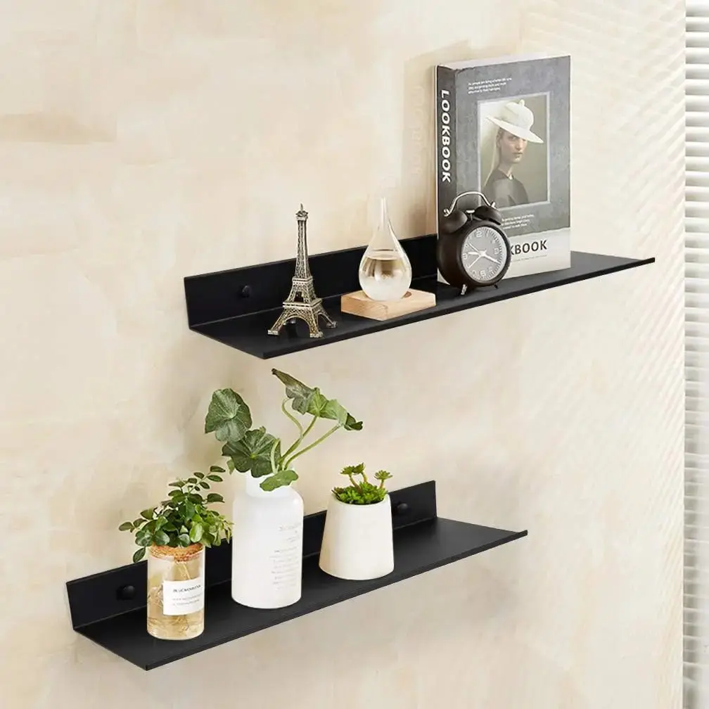 Modern Floating Wall Shelves, Lightweight Minimalist Home Decor for Organizing