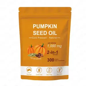 Pack of 2 Pumpkin Seed Oil Saw Palmetto 1000 mg - Bladder Health, Immune Support 300 Pills | MaheerSelects