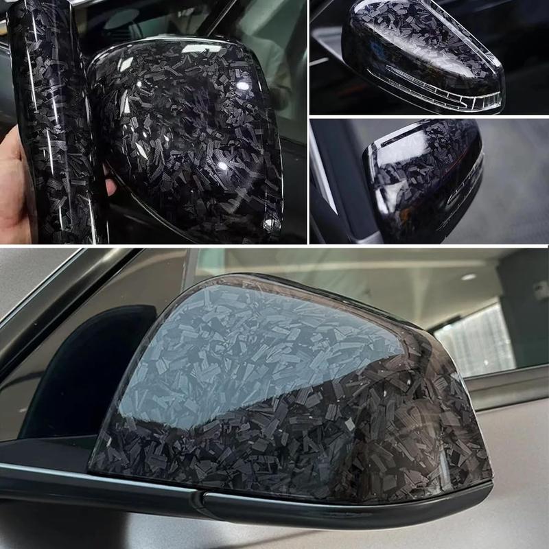 12" x 60" Gloss Forged Carbon Fiber Car Wrap Vinyl Bubble Free Air Release Adhesive Car Wrap Film Roll  DIY Decals ( 1 FT x 5 FT)