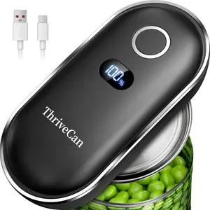 Rechargeable Electric Can Opener, One-Touch Automatic Can Opener with Smooth Edge, Effortless Can Opener for Seniors,, Weak Hands, Home, Ideal Kitchen Tool for Daily Use
