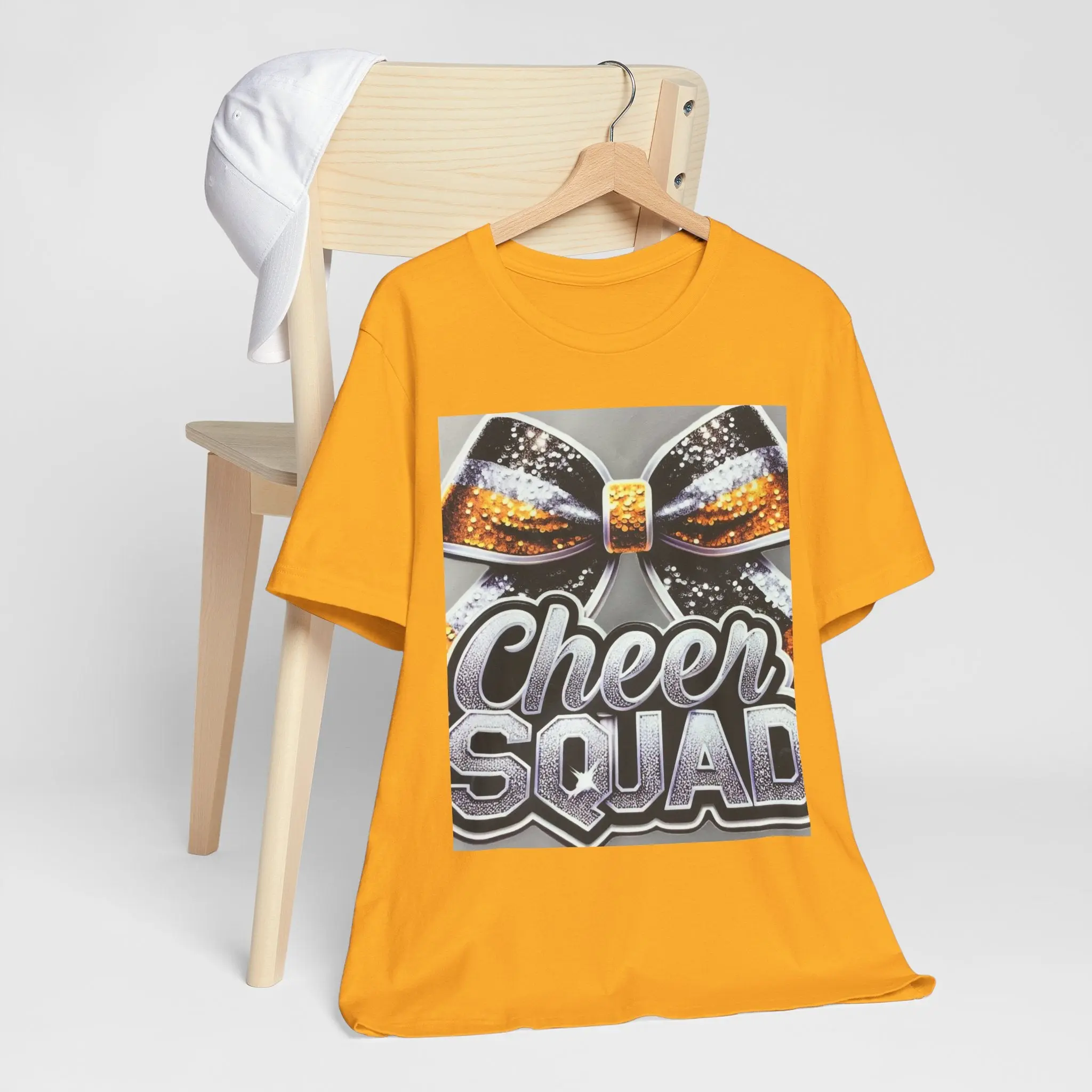 Cheer Squad Unisex Jersey Tee, Cheerleading Shirt, Team Spirit Tee, Sporty Gift, Athletic Wear, Back to School Apparel