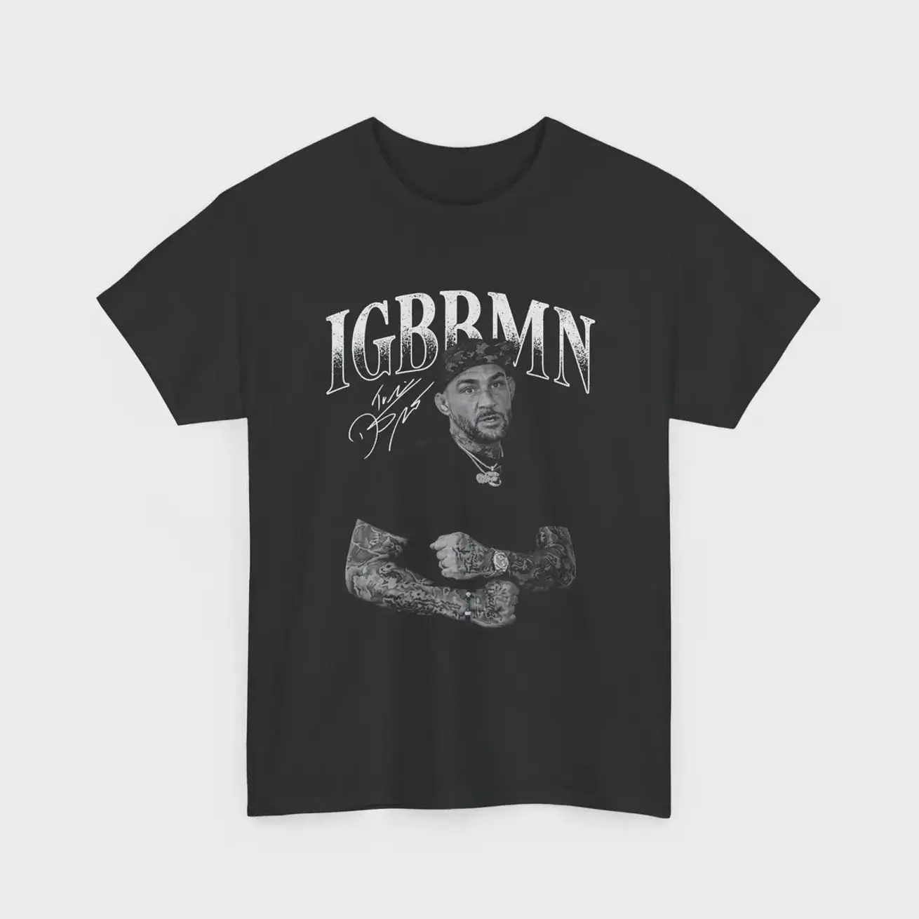 Dustin Poirier IGBBMN Shirt, Dustin Poirier Meme Tee, Graphic T-Shirt, Unisex Cotton Tee, Printed Shirt Casual Everyday Wear HIV