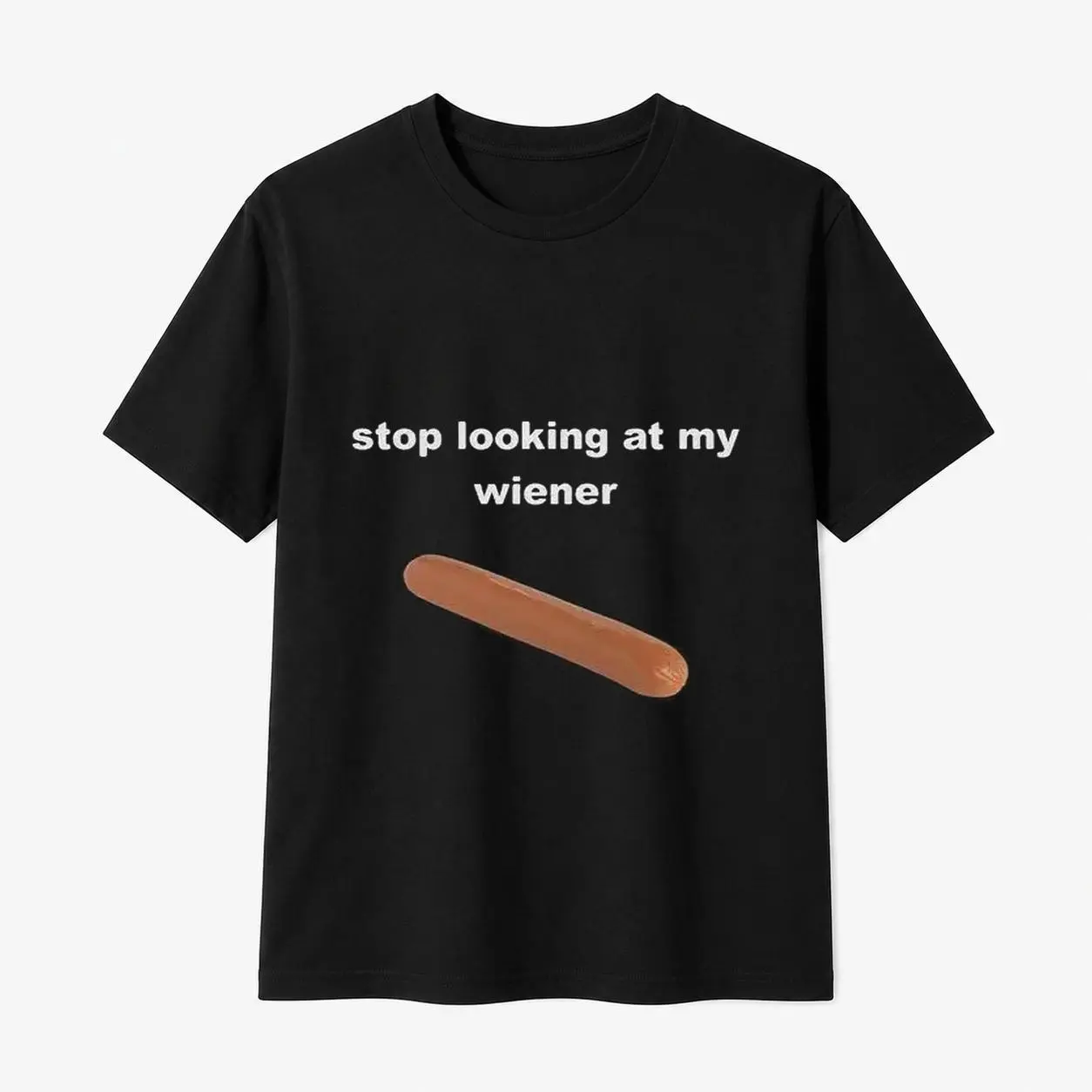 Men's 100% Cotton Soft Short-Sleeve T-Shirt, Stop Viewing My Throat Graphic Tee, Sports & Outdoor Menswear Top, Sleeves, Breathable