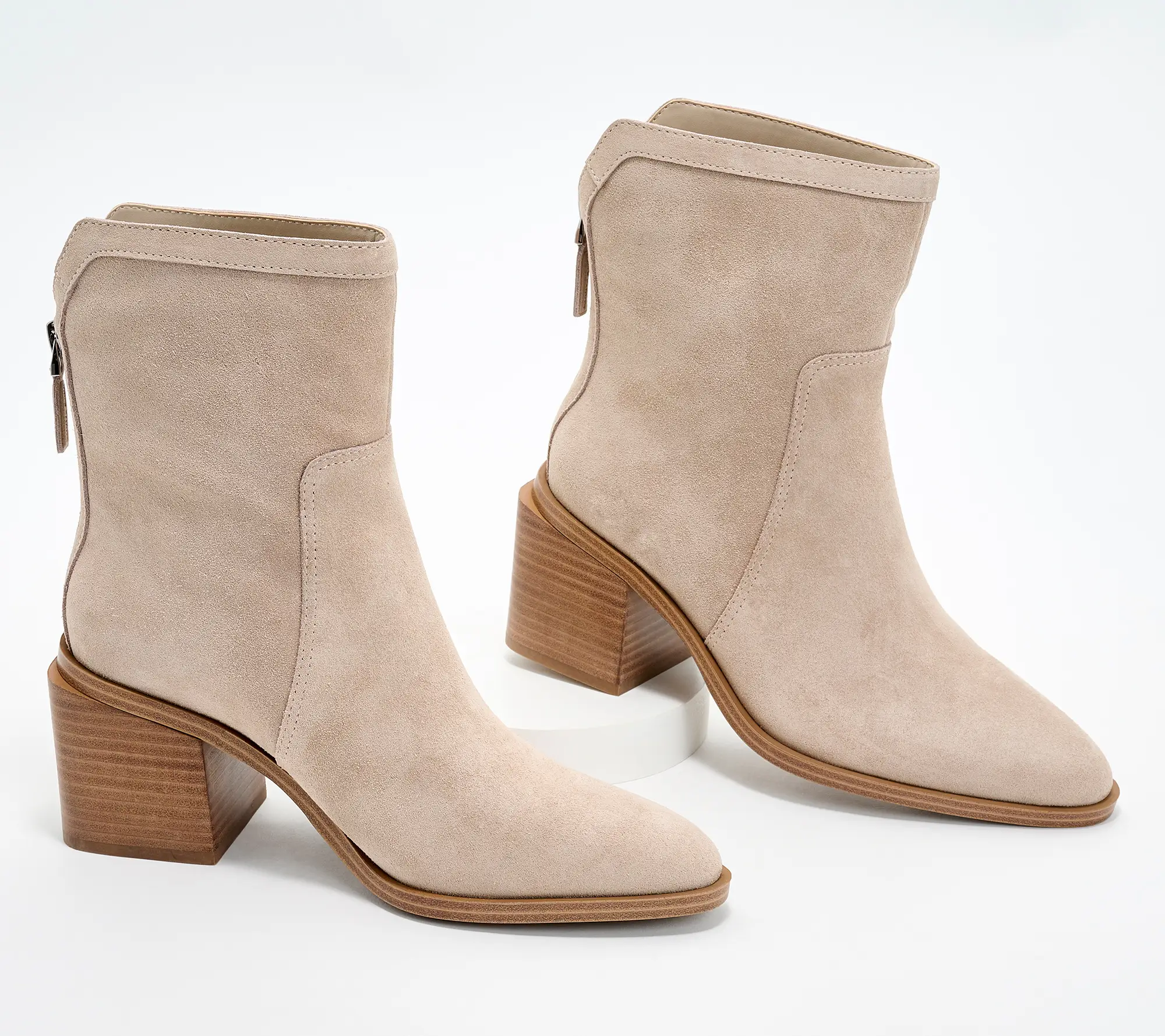 Vince Camuto Water-Repellent Suede Mid-Shaft Boots -Kortimy