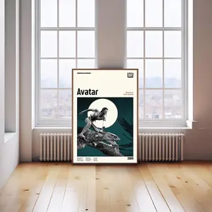 Avatar Poster - Movie Poster - Midcentury Modern Art - Minimalist Print - Retro Poster - Vintage Print Art - Wall Art - Gifts for him