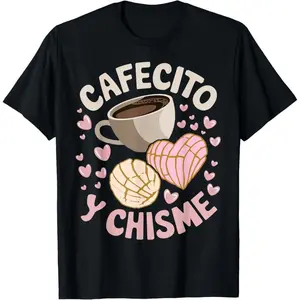 Cotton Coffee and Gossip Latina Mexican Baked Concha Pastry Conchas T-Shirt