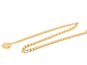 Pre-owned CHANEL 1 Small Leather Goods Coco Mark 31 RUE CAMBON PARIS Chain Belt Gold GZ