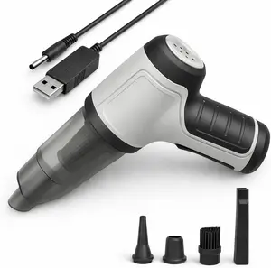 Handheld Mini Portable Compact Car Vacuum Cleaner & Blower 3-in-1 with HEPA Filter, Lightweight Design, 25-Minute Running Time, Cordless Rechargeable Crevice Tool - 15000 PA Suction