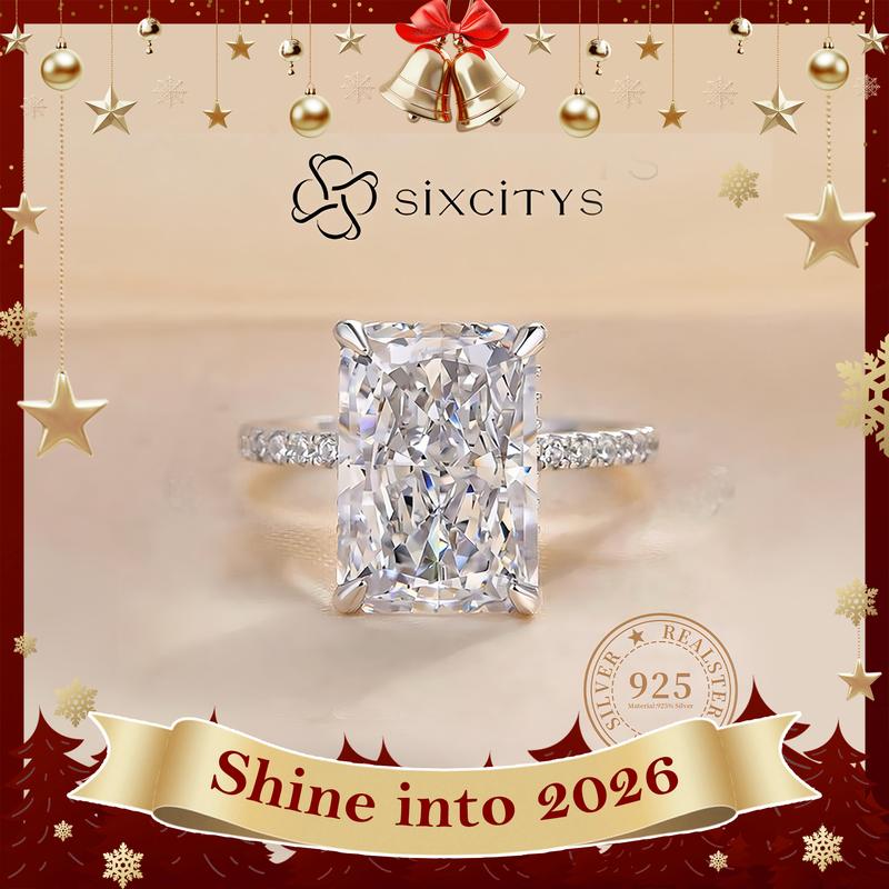 2026 Timeless Ring: S925 4CT D VVS1 Radiant Cut Moissanite Ring for Her – Forever Starts Now 2026 Timeless Ring: S925 4CT D VVS1 Radiant Cut Moissanite Ring for Her – Forever Starts Now