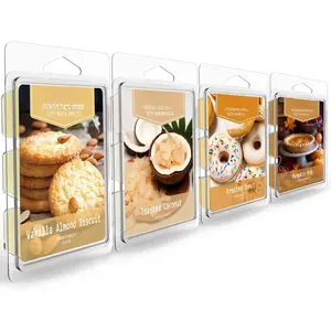 Wax Melts, Fall Variety  Melts, Scented Soy Wax Melts Cubes,   Based Highly Scented Wax Melts Tarts, 4 Pack