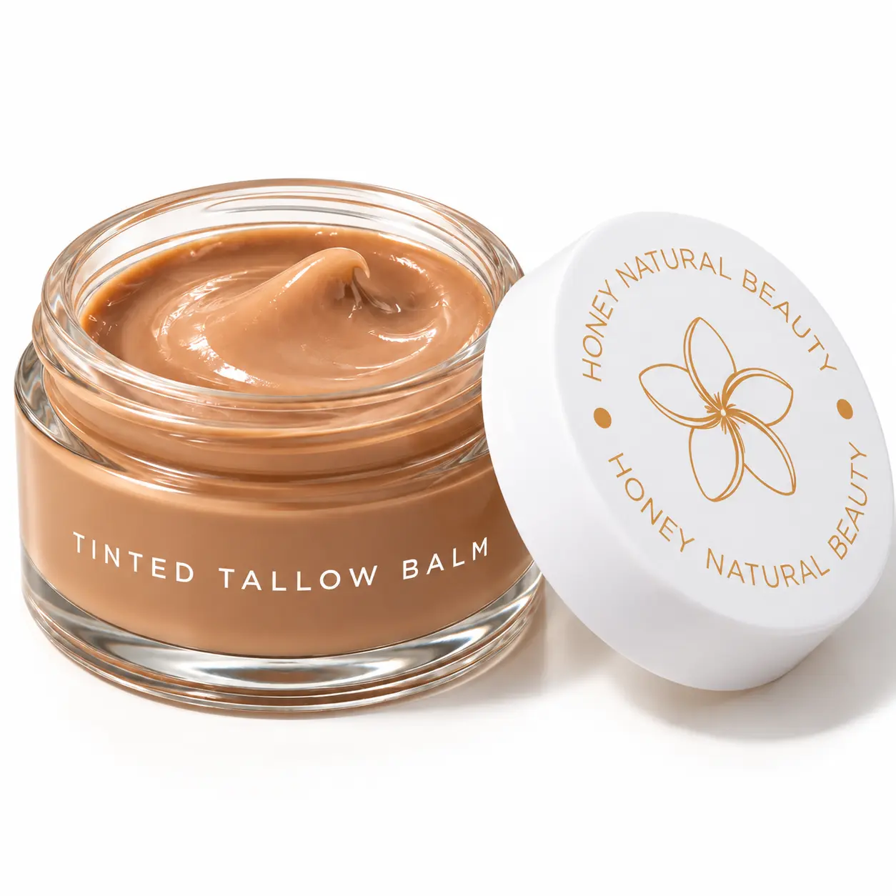 Tinted Tallow Balm, Grass-Fed Tallow Tinted Moisturizer with Jojoba Oil, Hydrating Buildable Coverage for Dry & Sensitive Skin, 7 Neutral Shades, 30 mL