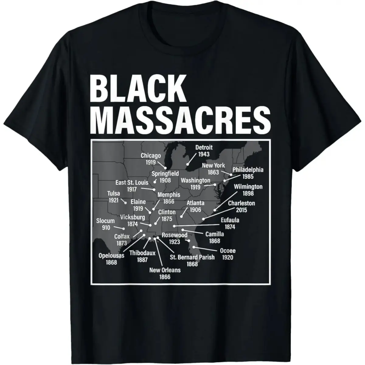 T-Shirt with Black History Awareness Map Graphic, Unisex Oversized Short-Sleeve Top, Breathable for Streetwear, Gym Fits, and Casual Athletic Wear, Short Sleeve Tops, Twill Fabric, Lightweight, Relaxed Fit, Gift‑Ready Tee