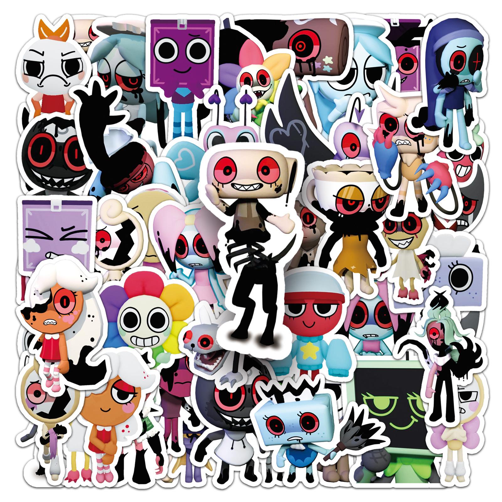 Single set contains 50 pieces, no repetition. Dandy's world graffiti stickers for phone cases, computers and tablets. Order today. Buy one, get one free. You will receive 2 sets.