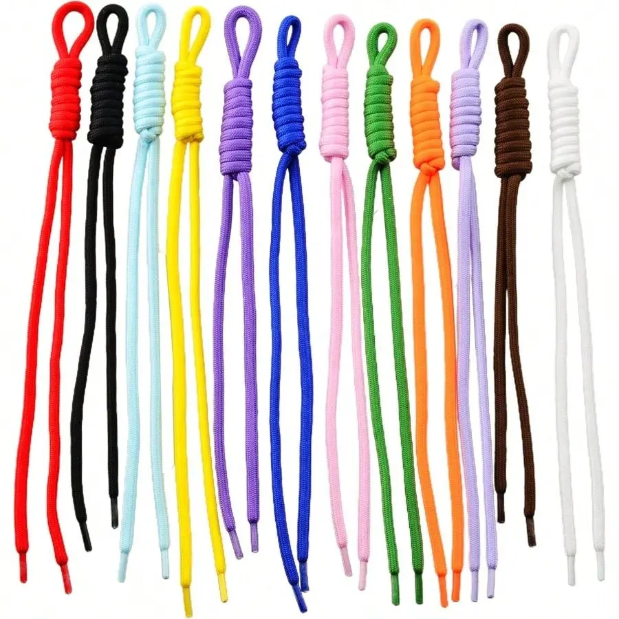 12-Piece Bohemian Colorful Handmade Beaded Corded Tassel Keychains - DIY Beading Craft Supplies for Car, Bag Hangers, Boho Jewelry Making