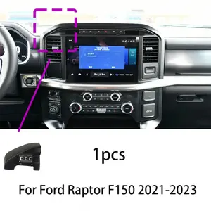 For Ford Raptor F150 2021-2023, Car Phone Holder Car Cellphone Mount Special Fixed Bracket Base Wireless Charging Interior Accessories