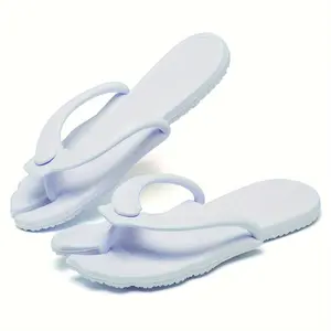 Lopsie Men's and Women's Travel Slippers, Portable Foldable Slippers with Storage Bag, Soft and Comfortable Open Toe Quick-Drying Room Bathroom Shower Shoes Spa Gym Swimming Beach Sandals Footwear Walking Shoes