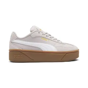 PUMA Womens Club Ii Era Platform Sneakers Shoes Casual - Purple