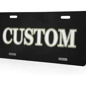 Custom Personalized License Plate — Made in USA Novelty License Plate Add Your Logo, Image, Photo, or Text, Auto Accessory Custom Front Tag for Home Decoration, Bar, Garage or Door Plates (6 x 12-inch)