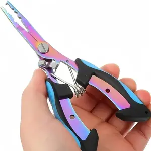 1pc Multi-functional Fishing Pliers Stainless Steel Line Cutter Portable Split Ring Opener Fishing Tool Equipment Fishing Tackle